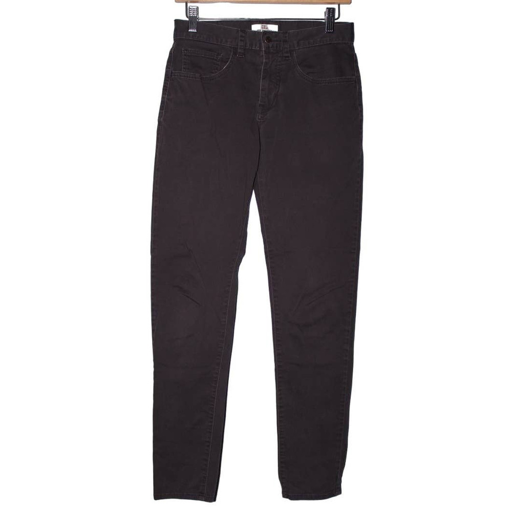 Men's Ben Sherman Black Cotton Pull On Zip Up Button Up Slim Jeans Size 28 x 32